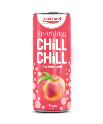 250ml ACM Peach Sparkling Chill Chill Juice