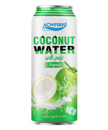500ml ACM Coconut Water with pulp Original Flavour Cans