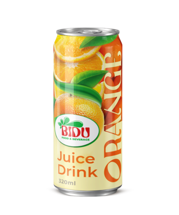 BIDU Orange Fruit Juice 320ml Can