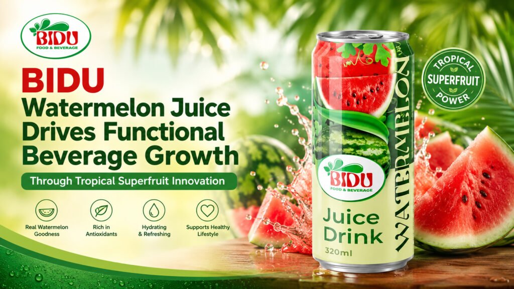 BIDU Watermelon Juice Drives Functional Beverage Growth Through Tropical Superfruit Innovation