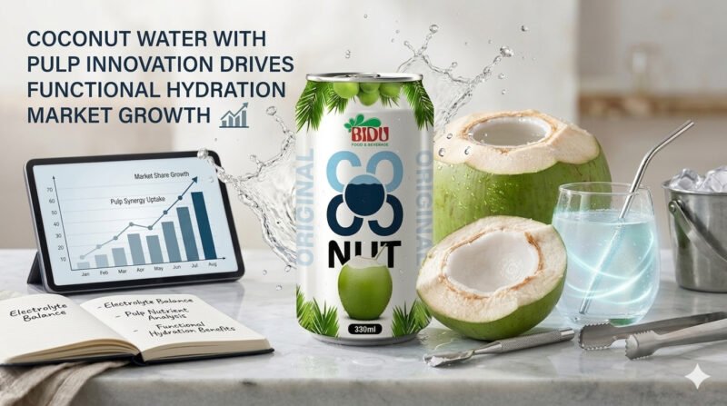 Coconut Water with Pulp Innovation Drives Functional Hydration Market Growth