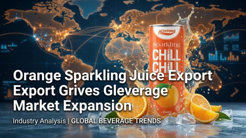 Orange Sparkling Juice Export global market expansion banner