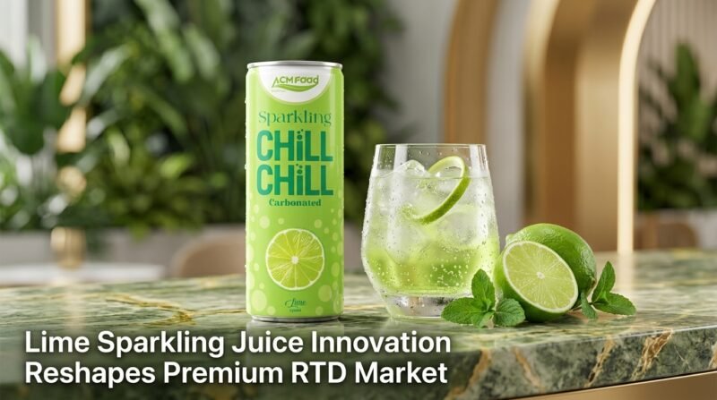 Featured image for article on lime sparkling juice innovation reshaping premium RTD market