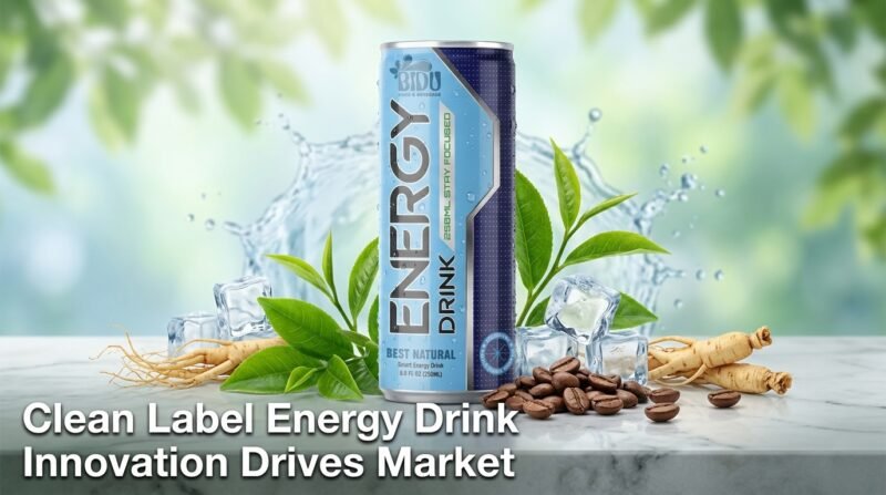 Natural Energy Drink innovation driving clean label trend in beverage industry - BIDU 250ml can