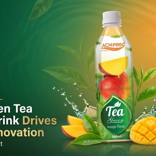 ACM Green Tea Mango Drink featured image with article title overlay