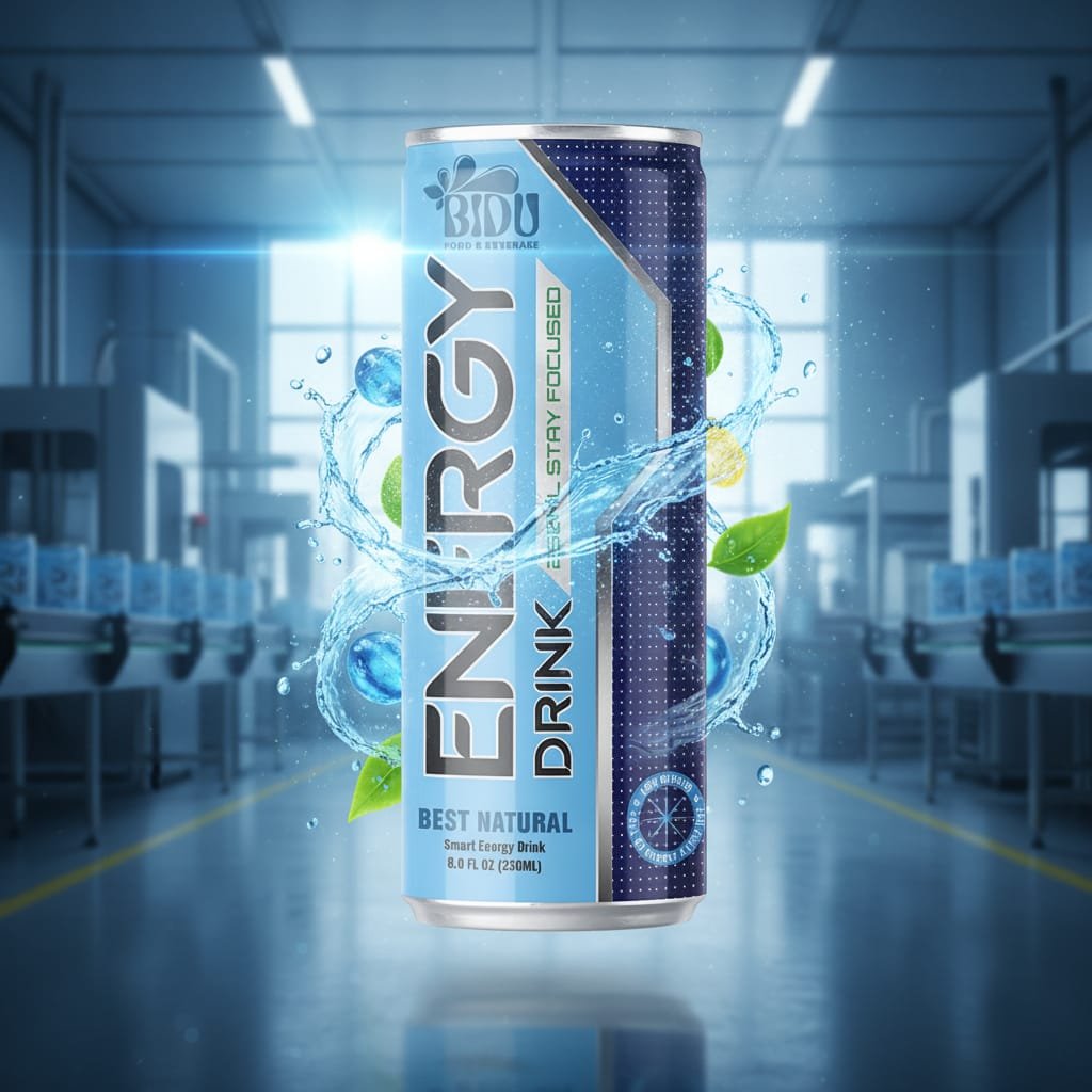 OEM production line for natural energy drink cans
