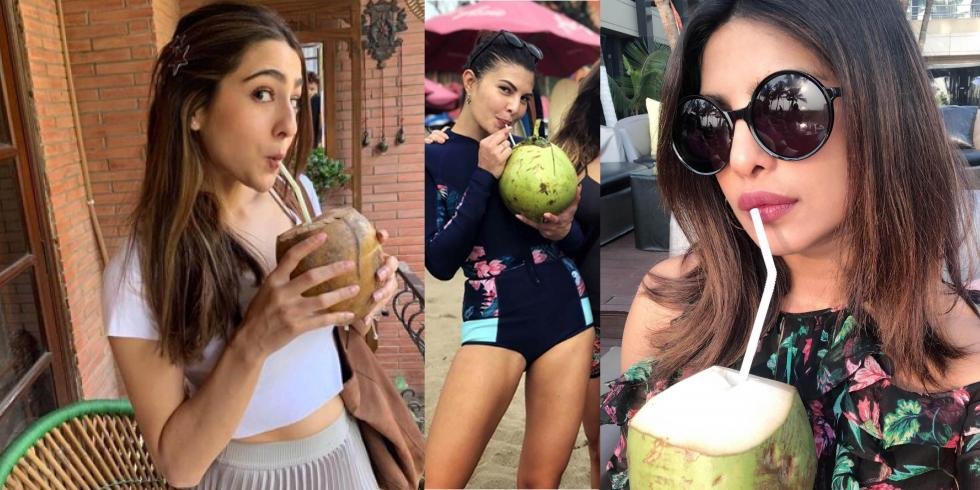 celebrities drink coconut water