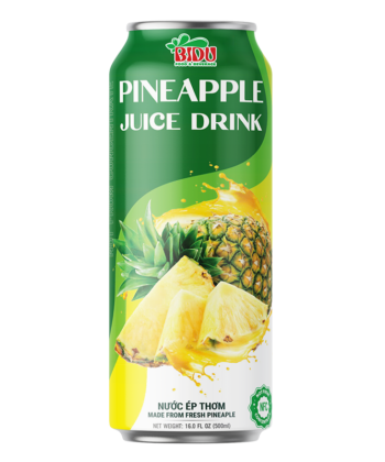 16.57 fl oz  BIDU Pineapple Fruit Juice with pulp