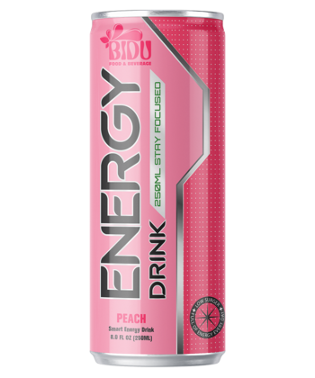 250ml Cans Energy Drink Peach Flavour