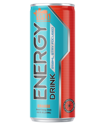 250ml Cans Energy Drink Orange Flavour