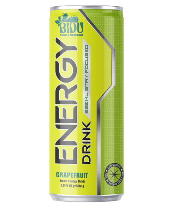 250ml Cans Energy Drink Grapefruit Flavour