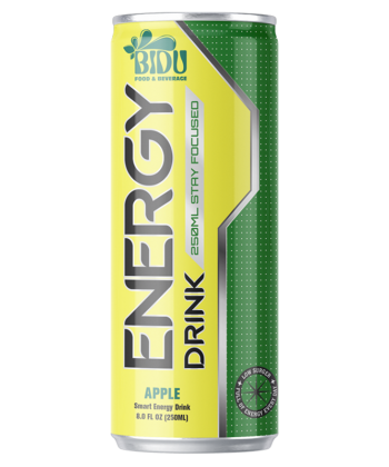 250ml Cans Energy Drink Apple Flavor